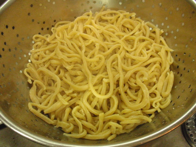 here's how the pasta looked after I cooked it - SO GOOD!