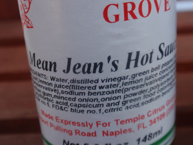 Gotta love that the second ingredient on this is VINEGAR!  Vinegar, green bell pepper and jalapeno!
