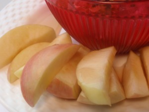 my apple was a bit tart, so I drizzled it with 1 tablespoon of sugar free syrup - worked great!
